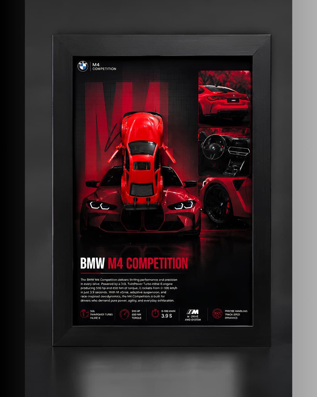BMW M4 Competition, a framed BMW die-cast build