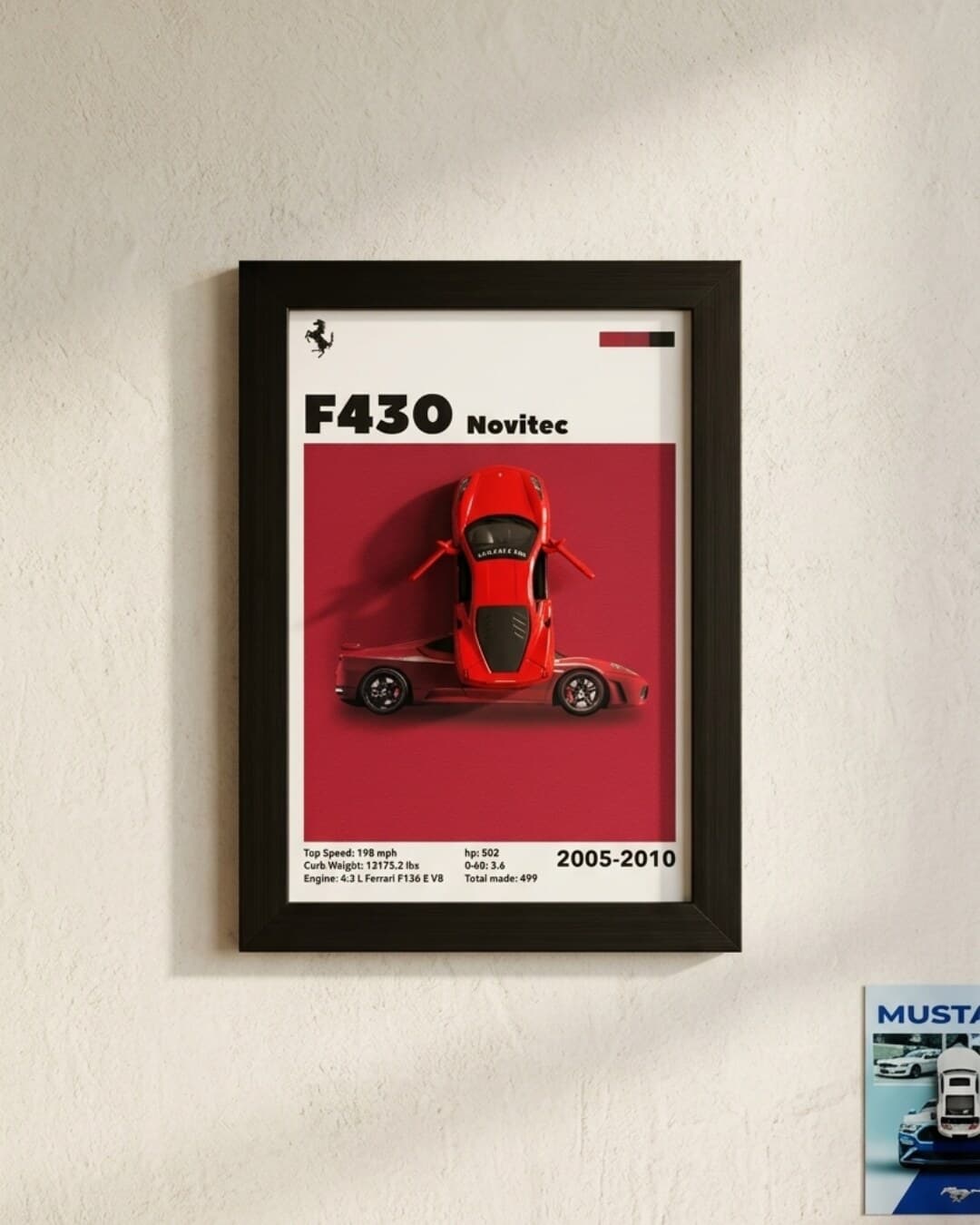 Ferrari F430 Novitec, a framed Ferrari die-cast build