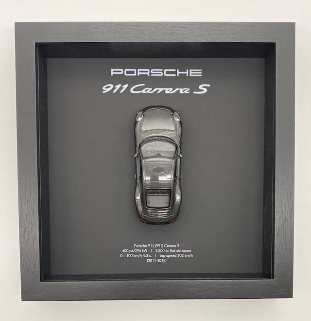 Framed Porsche 911 Carrera S die-cast build