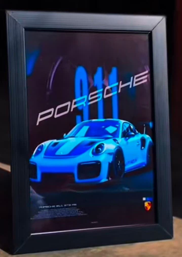 Porsche 911 GT2 RS, a framed Porsche die-cast build